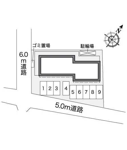 ★手数料０円★行田市小見　月極駐車場（LP）